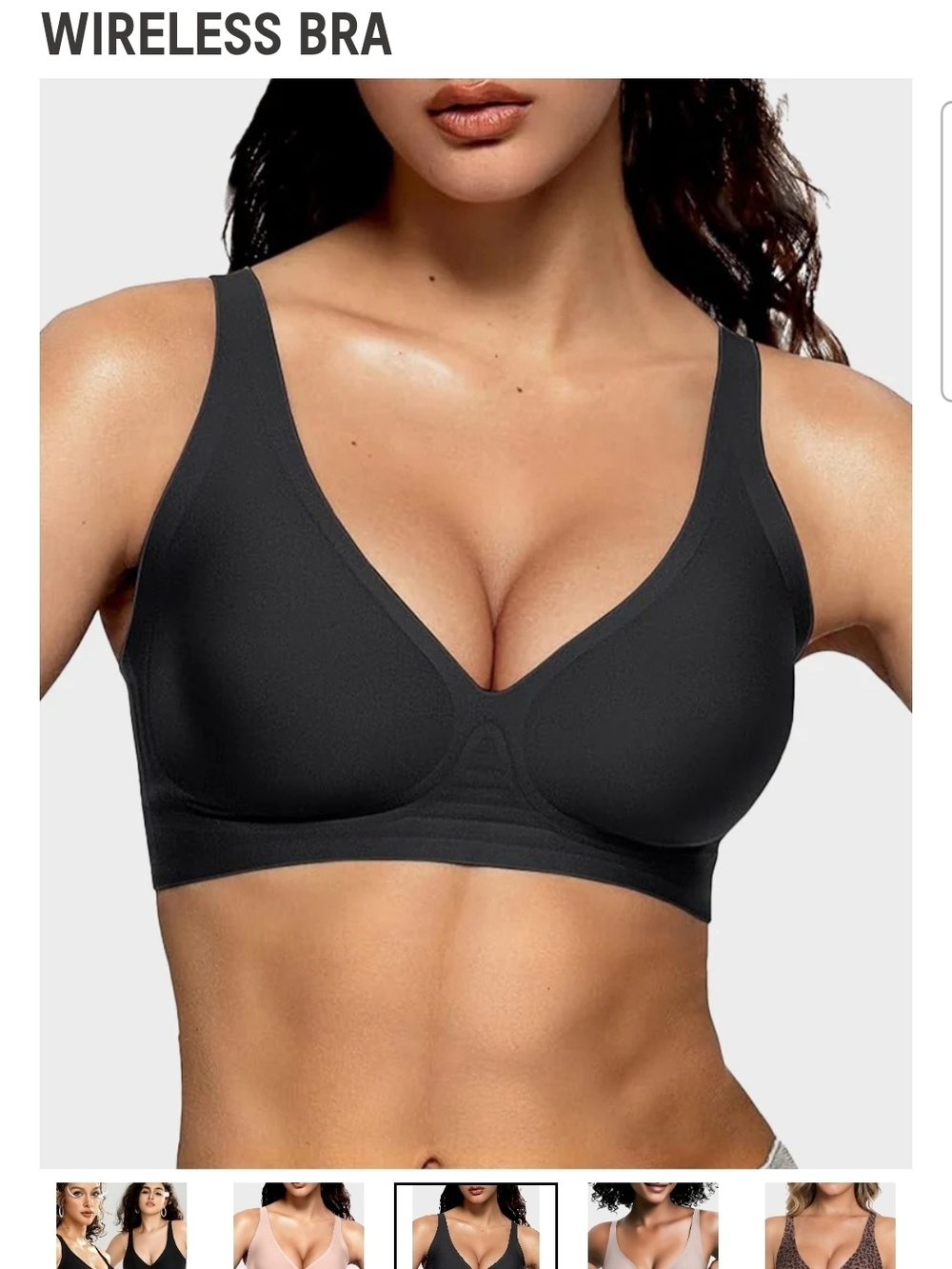 Shecurve Jelly Wireless Bra - Black Small